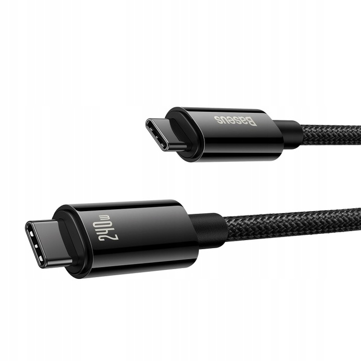 BASEUS MOCNY KABEL USB-C SZYBKIE ŁADOWANIE PRZEWÓD TYP-C 240W PD 3.1 QC 1M