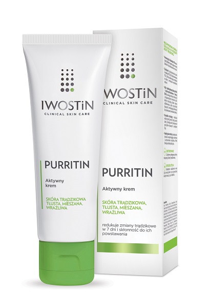 Iwostin Purritin Aktywny Krem Na Trądzik x2