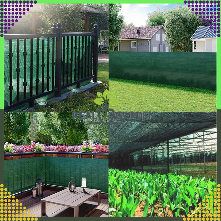 Siatka Cieniująca 1,5x50m Maskująca 95% Osłona Mata Na ogrodzenie Płot