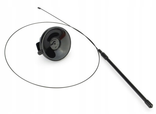 ZABAWKA DLA KOTA RUCHOMA WĘDKA Z PRZYSSAWKĄ I PTASZKIEM 95CM