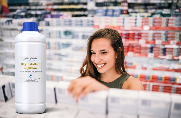 Olej ze słodkich migdałów 1l KOSMETYCZNY