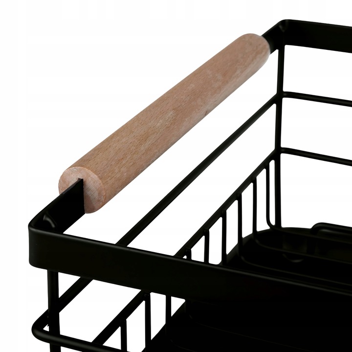 SUSZARKA DO NACZYŃ OCIEKACZ NA SZTUĆCE KUBEK TALERZE CZARNY KARL HAUSMANN