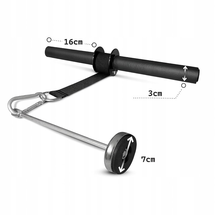 WRIST ROLLER DRĄŻEK TRENINGOWY DO ĆWICZEŃ MIĘŚNI PRZEDRAMION DRĄŻEK