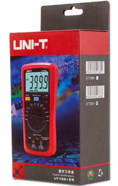 MIERNIK UNIWERSALNY UT136C+ hFe RCF T Dioda UNI-T