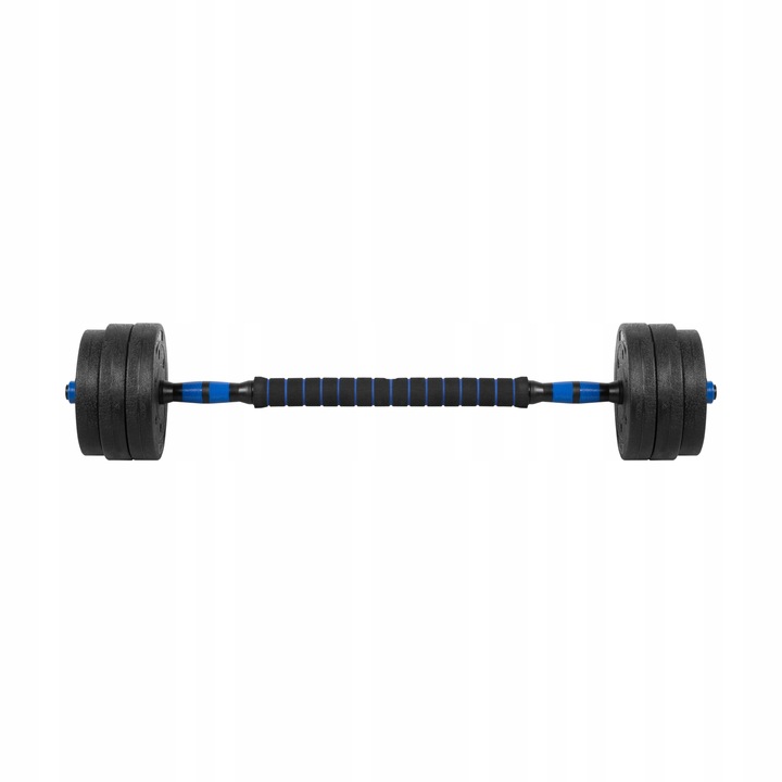 Hantle bitumiczne regulowane zestaw hantli 2x10kg do ćwiczeń ciężarki
