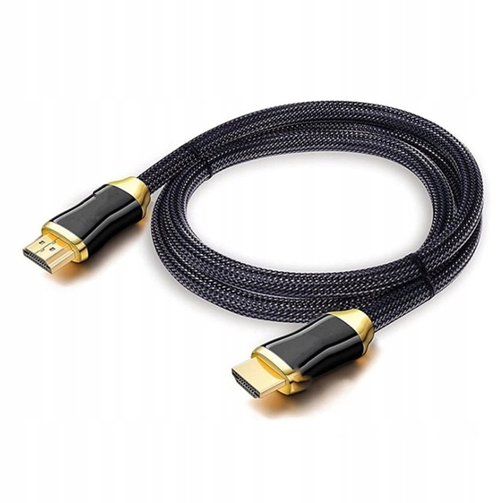 Kabel HDMI -HDMI v2.1 przewód 2M 3D - 4K 8k FULLHD Przewód HDMI do TV MOCNY