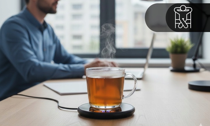 Podgrzewacz do Kubka Kawy Herbaty Podstawka pod Kubek do Biura na