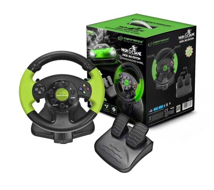 KIEROWNICA Z WIBRACJAMI XBOX 360 PC PS3 USB PEDAŁY WIBRACJE MULTIINTERFEJS