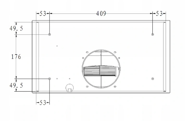 Okap Amica OMP 6253WG 389 m3/h LED