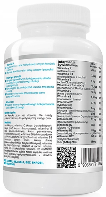 WISH Multiwitamina Junior witaminy dla dzieci x120