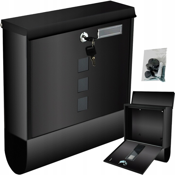 Skrzynka na Listy Pocztę Pocztowa Gazety Duża A4 Listowa do Domu