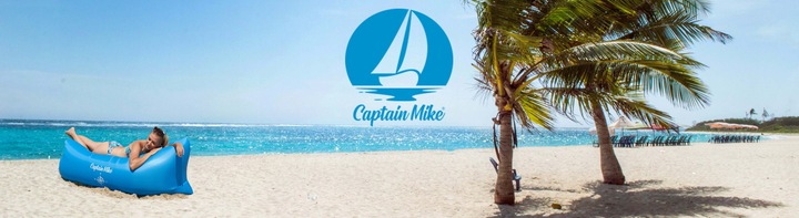 WYTRZYMAŁY Materac DMUCHANY Lazy Bag Leżak NA PLAŻĘ AIR SOFA Captain Mike