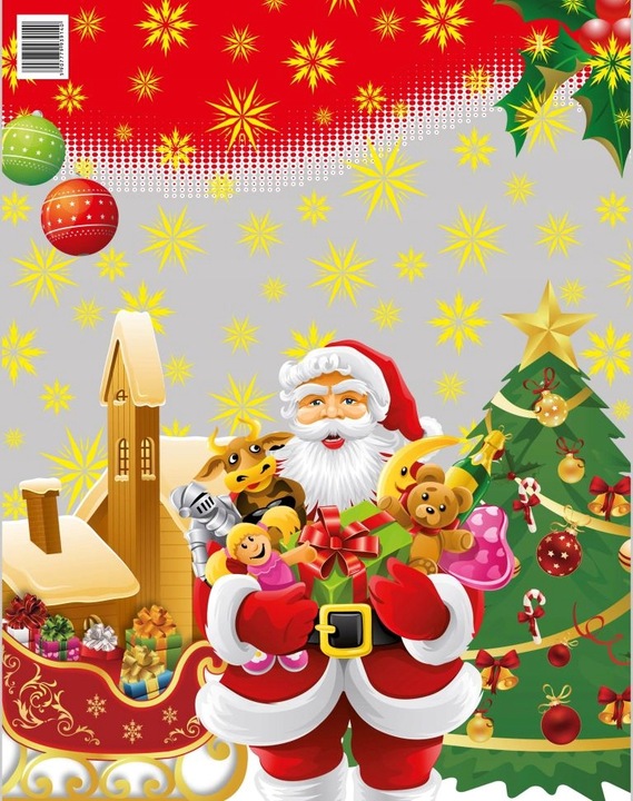 worek/torebka Mikołaj 25szt. 40x50cm