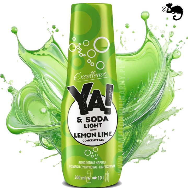 YA! KONCENTRAT SODA STREAM LIGHT ZERO bez cukru mix 8 SMAKÓW x500ml aż 4L !