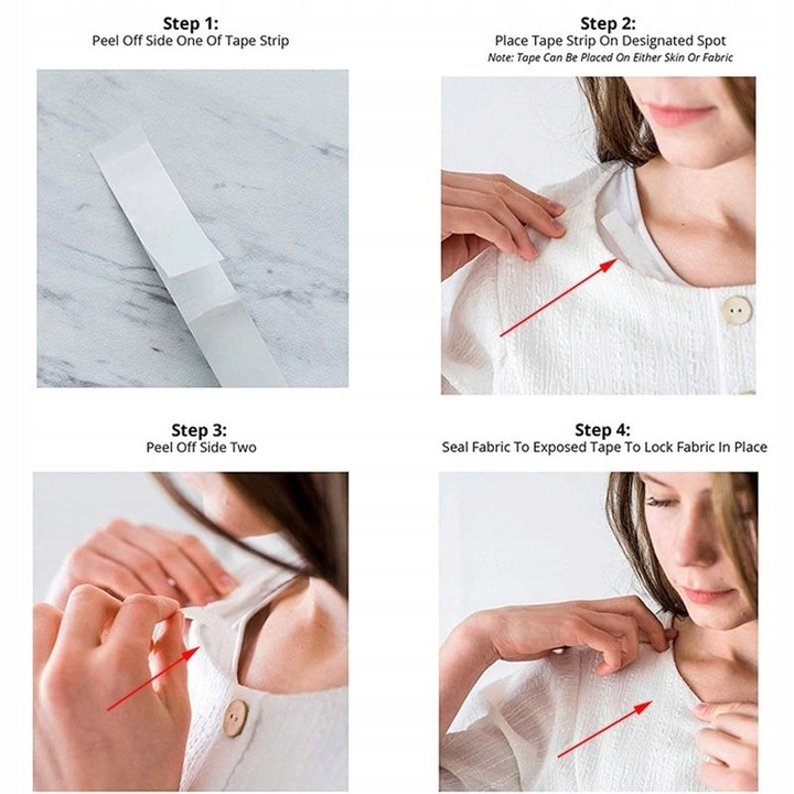 TAŚMA transparentna STYLIZACJI UBRAŃ sukien biust