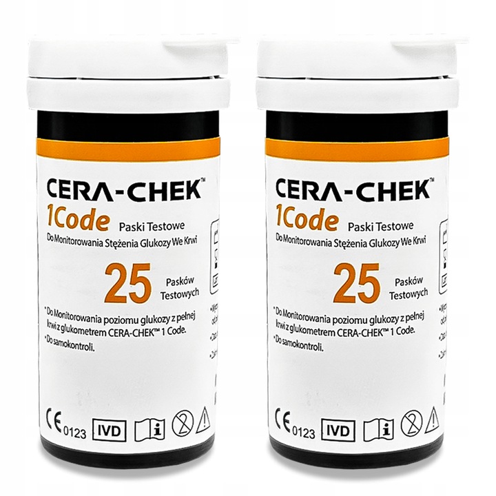 Paski do glukometru Cera-Chek 1code do oznaczania glukozy 50 sztuk