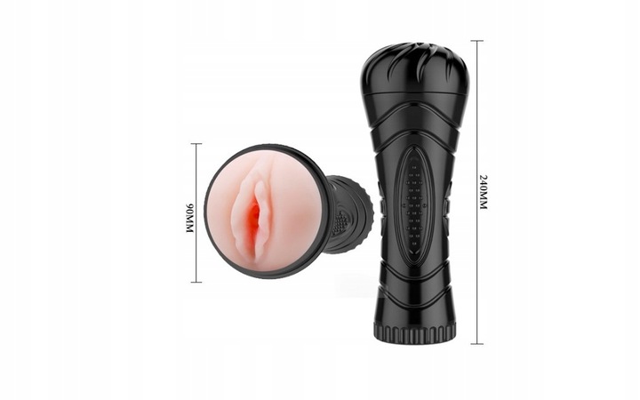 MASTURBATOR MĘSKI SZTUCZNA CIPKA Z WIBRACJAMI