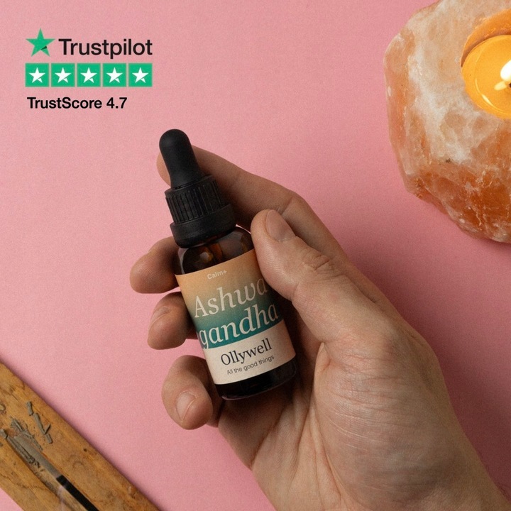 Polska Ashwagandha i Lion's Mane Ollywell Krople Silny ekstrakt Adaptogen