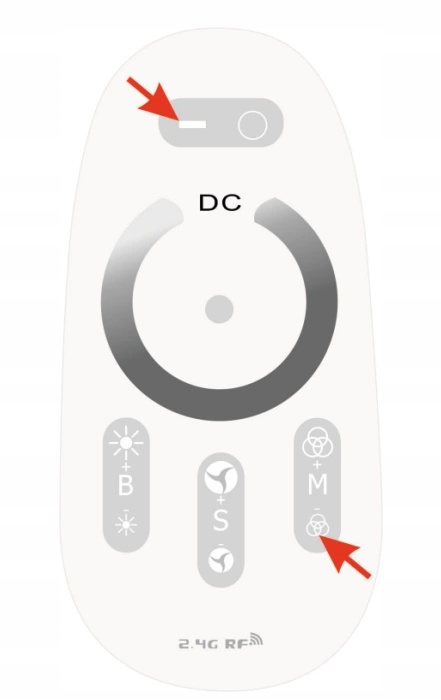 Ściemniacz Sterownik Do Taśm LED z Pilotem Dotykowym 3x4A 288W