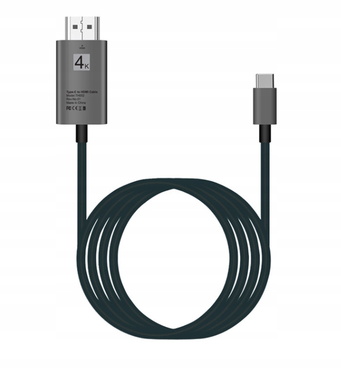 KABEL ADAPTER PRZEJŚCIÓWKA USB-C 3.1 HDMI 4K MHL 200cm do Telefonu Macbooka