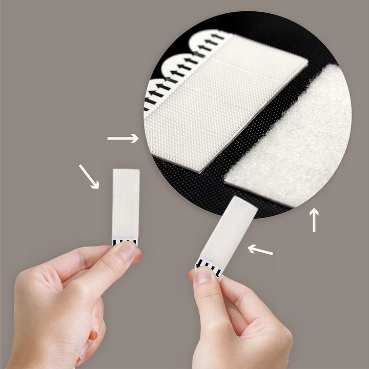 GWOŹDZIE SAMOPRZYLEPNE DO RAMEK DO WIESZANIA OBRAZÓW, DUŻE PASKI