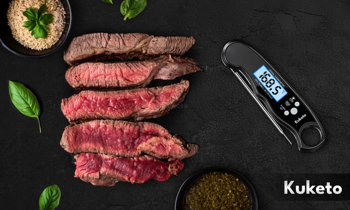 TERMOMETR KUCHENNY -50-300°C BEZPRZEWODOWY CYFROWY LCD SONDA DO MIĘS STEKÓW