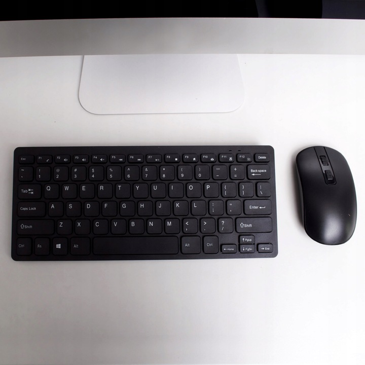 KLAWIATURA + MYSZ MYSZKA BEZPRZEWODOWA SLIM CICHA ZESTAW DO KOMPUTERA