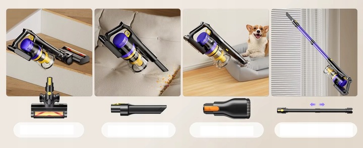 Odkurzacz pionowy Laresar X11 fioletowy