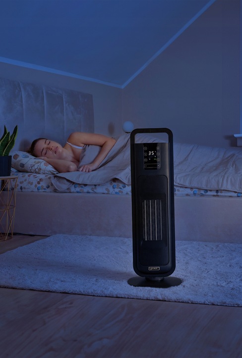 Termowentylator Farelka Cichy 38dB Yoer 2000W +Timer 4Tryby