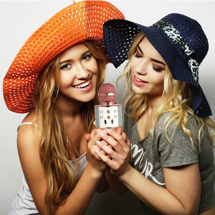 MIKROFON DLA DZIECI BEZPRZEWODOWY BLUETOOTH Z GŁOŚNIKIEM KARAOKE NA PREZENT