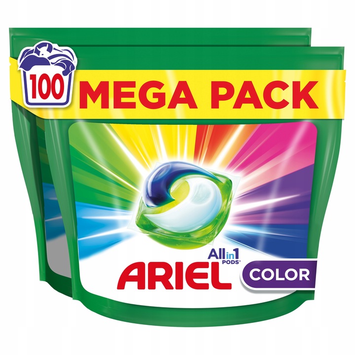 Ariel All-in-1 PODS Kapsułki do prania Color Clean 100 prań