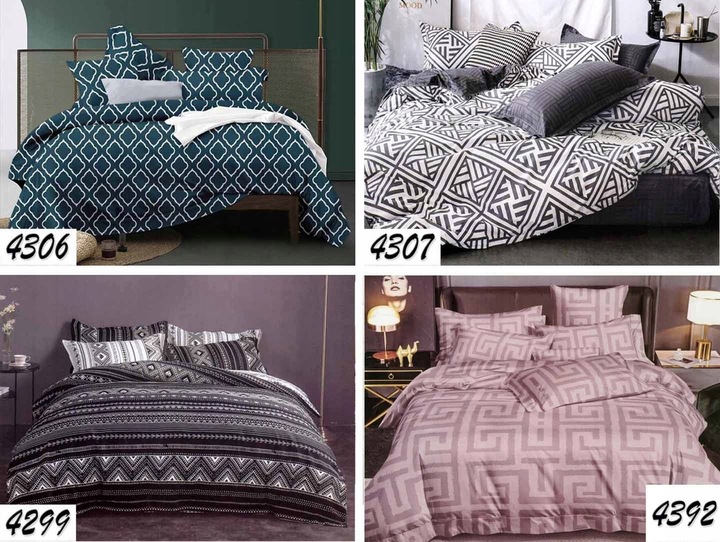 KOMPLET POŚCIELI BAWEŁNIANA 140x200 BAWEŁNA NOWOCZESNA DWUSTRONNA WZORY 3D