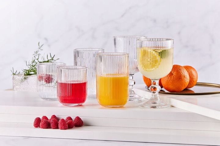 Zestaw 6 szklanek Selena Szklanki do napojów drinków Altom Design 430 ml