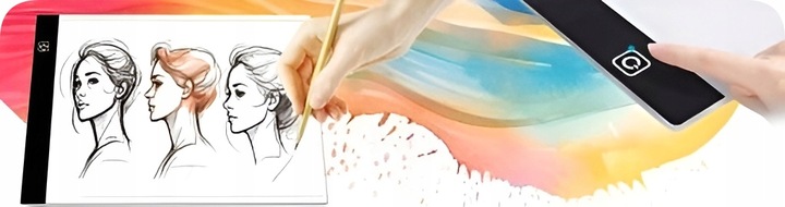 TABLET GRAFICZNY Deska Kreślarska do Rysowania TABLICA LED