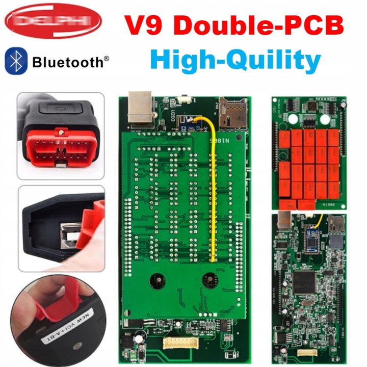 DELPHI DS150E INTERFEJS DIAGNOSTYCZNY SAMOCHODOWY BT PL 2024 PRO+ z Polski.