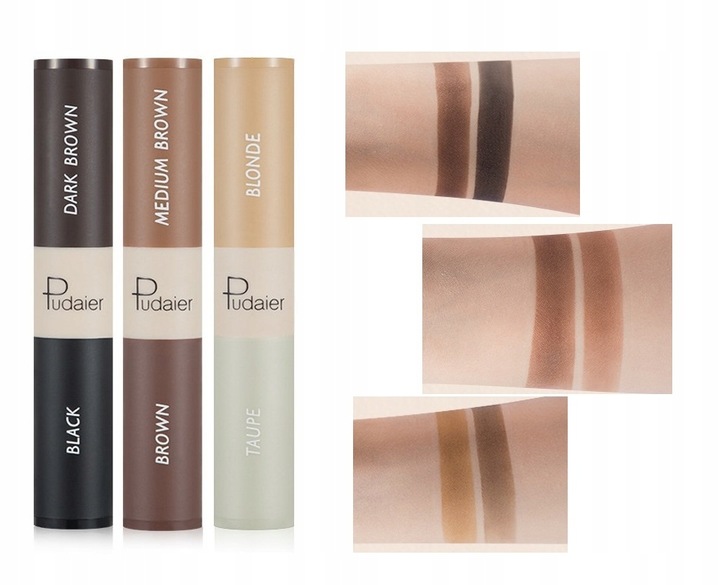 STEMPEL DO BRWI POMADA BRĄZOWY CZARNY 2 KOLORY NR1