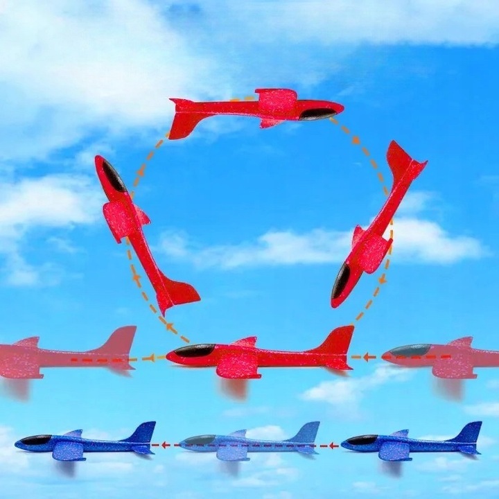 12X SAMOLOT STYROPIANOWY SZYBOWIEC RZUTKA SAMOLOTY ZE STYROPIANU DLA DZIECI