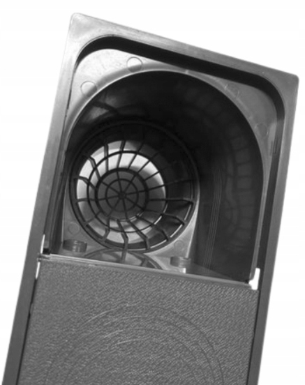 Osadnik rynnowy DOLNY 110 GRAFIT wpust deszczowy z koszem rv254