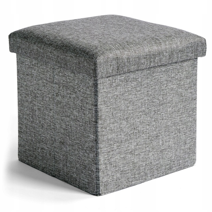 PUFA OTWIERANA SKŁADANA TAPICEROWANA SKRZYNIA POJEMNIK ZE SCHOWKIEM r.