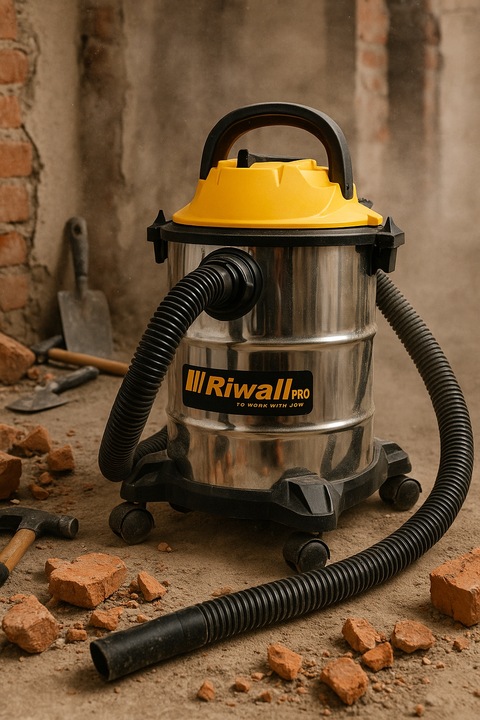 Odkurzacz przemysłowy bezworkowy 2.0 RVS-01 sucho mokro do popiołu