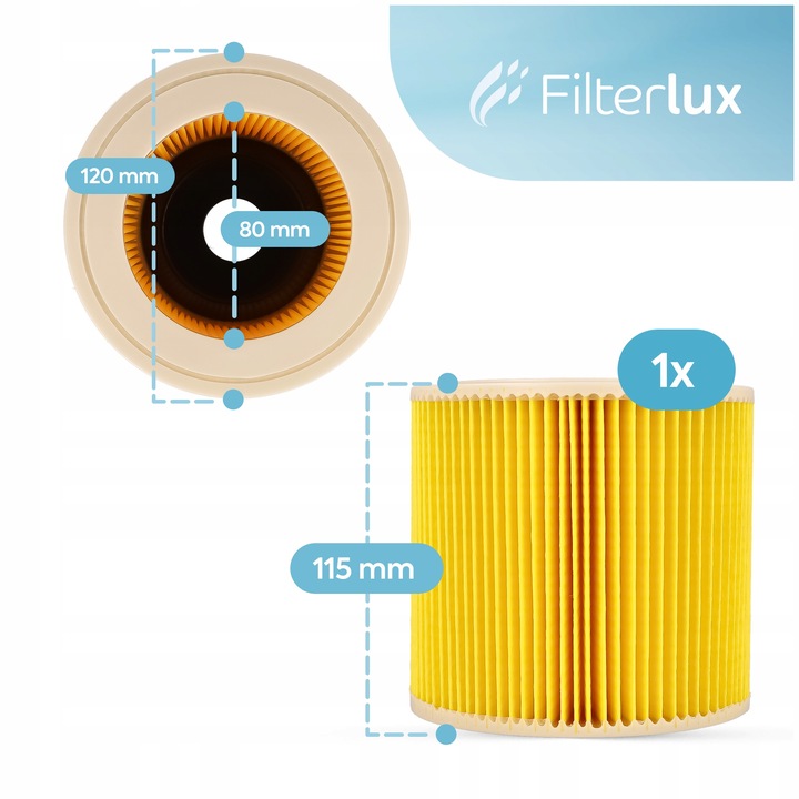 8x Worki filtr do Karcher WD3 WD2 SE4001 KFI 357 V15 V17 V19