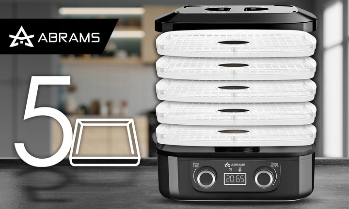 SUSZARKA DO GRZYBÓW WARZYW I OWOCÓW 400W REGULACJA TEMPERATURY TIMER 5