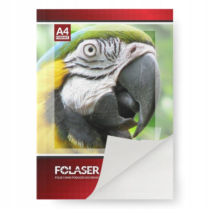 Folia samoprzylepna biała matowa do drukarek laserowych 10A4