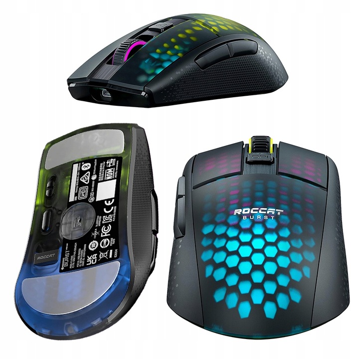 Mysz bezprzewodowa OPTYK ROCCAT Burst Pro Air 19000DPI RGB LED TitanSwitch