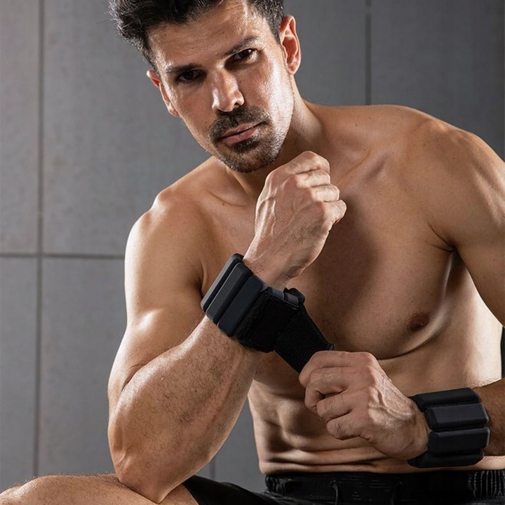 OBCIĄŻNIKI NA NADGARSTKI RĘCE KOSTKI NOGI CIĘŻARKI 2 x 450G REGULOWANE