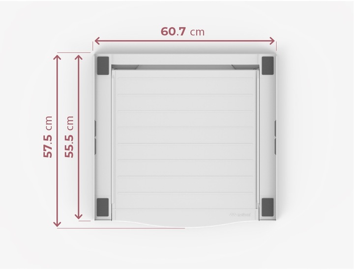 Meliconi Torre Smart L60 Łącznik Pralki Suszarki Uniwersalny z Półką