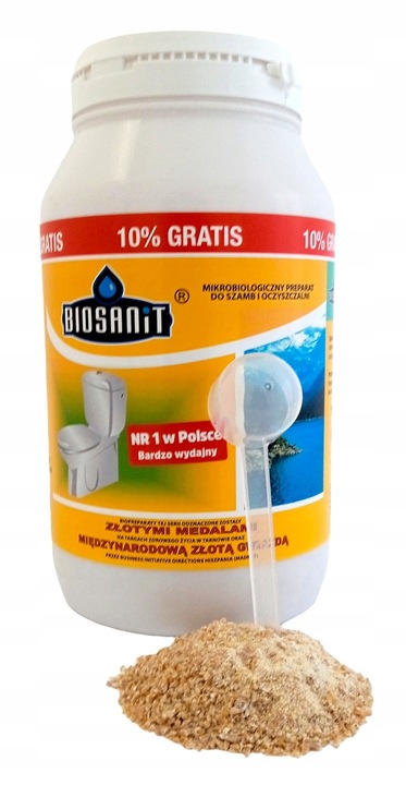 Biosanit,Bakterie do oczyszczalni,szamba 1kg+100g