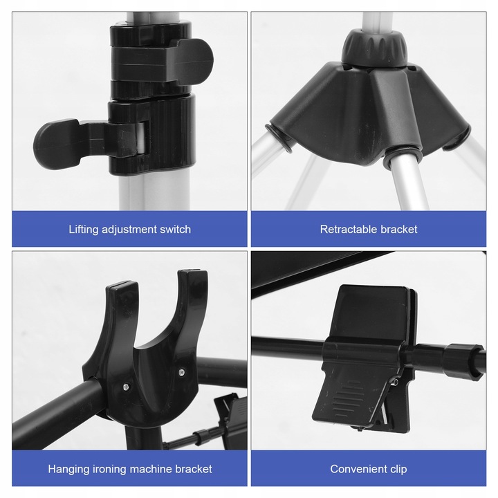 WIESZAK NA UBRANIA DUŻY STOJAK NA ŚCIERECZKI DO PRASOWANIA STOJAK 1