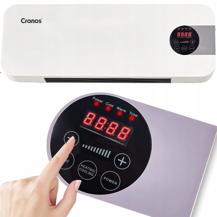 KURTYNA POWIETRZNA TERMOWENTYLATOR GRZEJNIK NAD DRZWI OKNO 2000W + PILOT