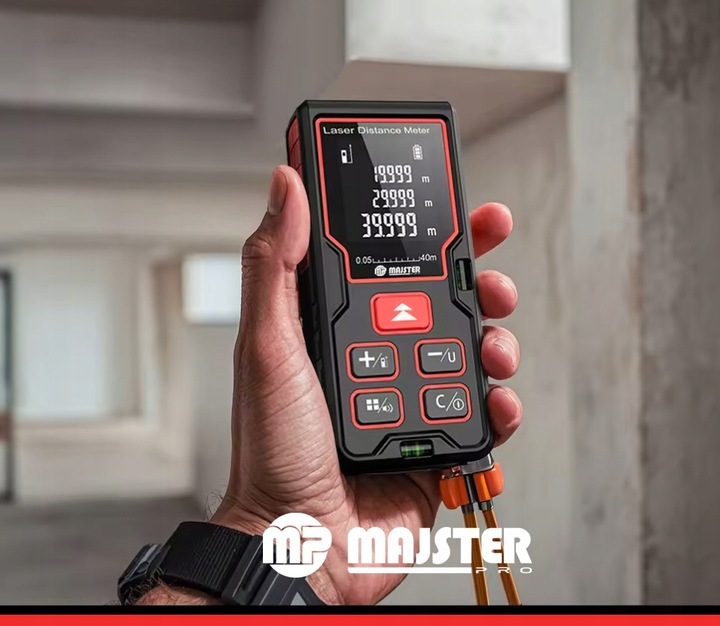 DALMIERZ LASEROWY 40M CYFROWY MIERNIK ODLEGŁOŚCI POZIOMICA LASEROWA